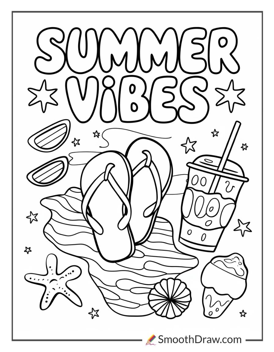 printable summer coloring sheets