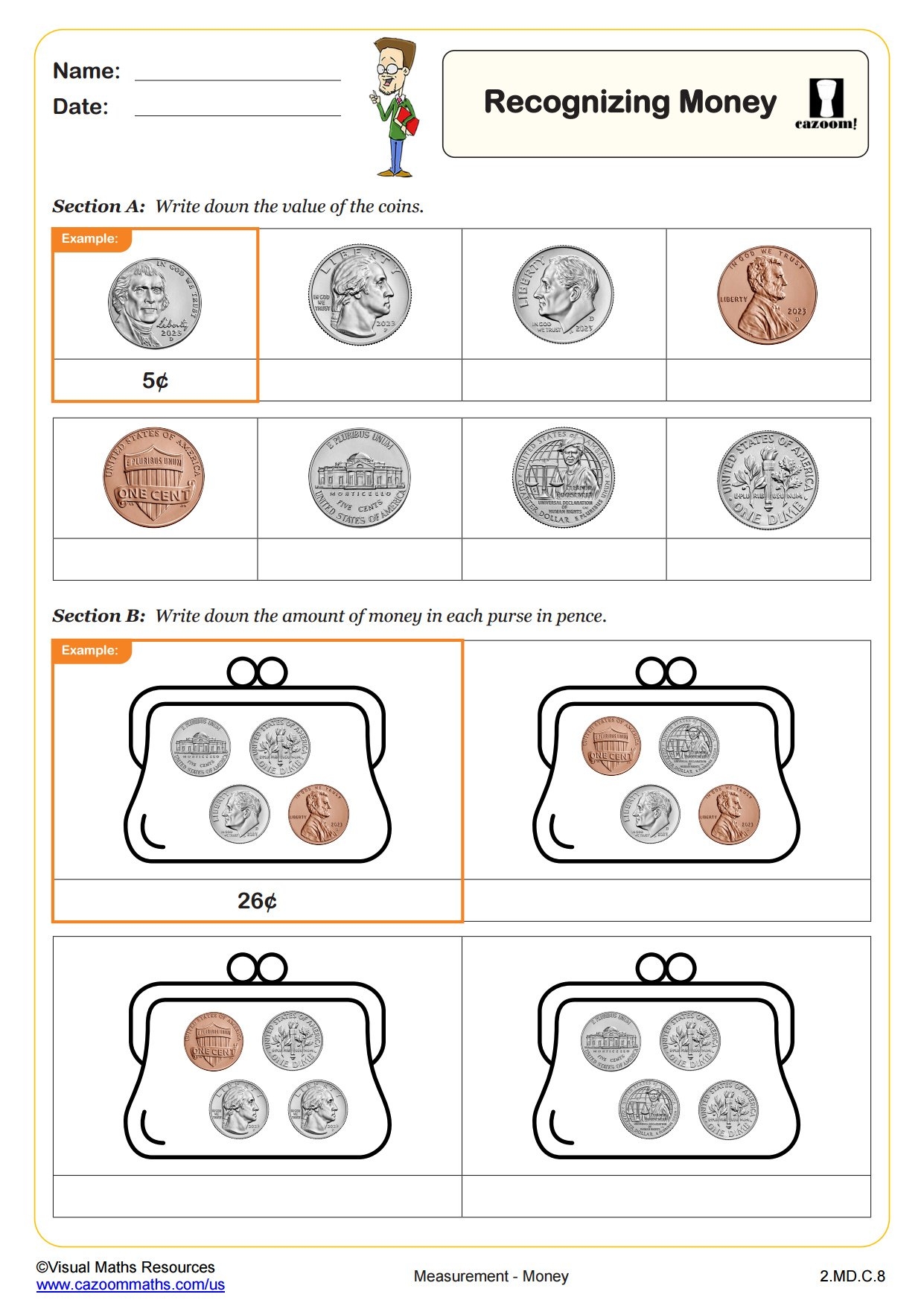 math worksheets for grade 2