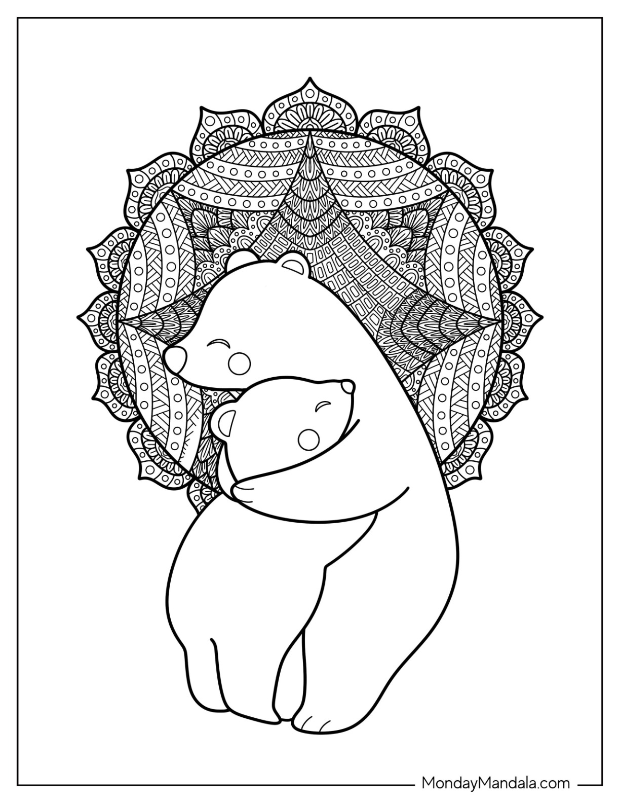30 Bear Coloring Pages Free PDF Printables 
