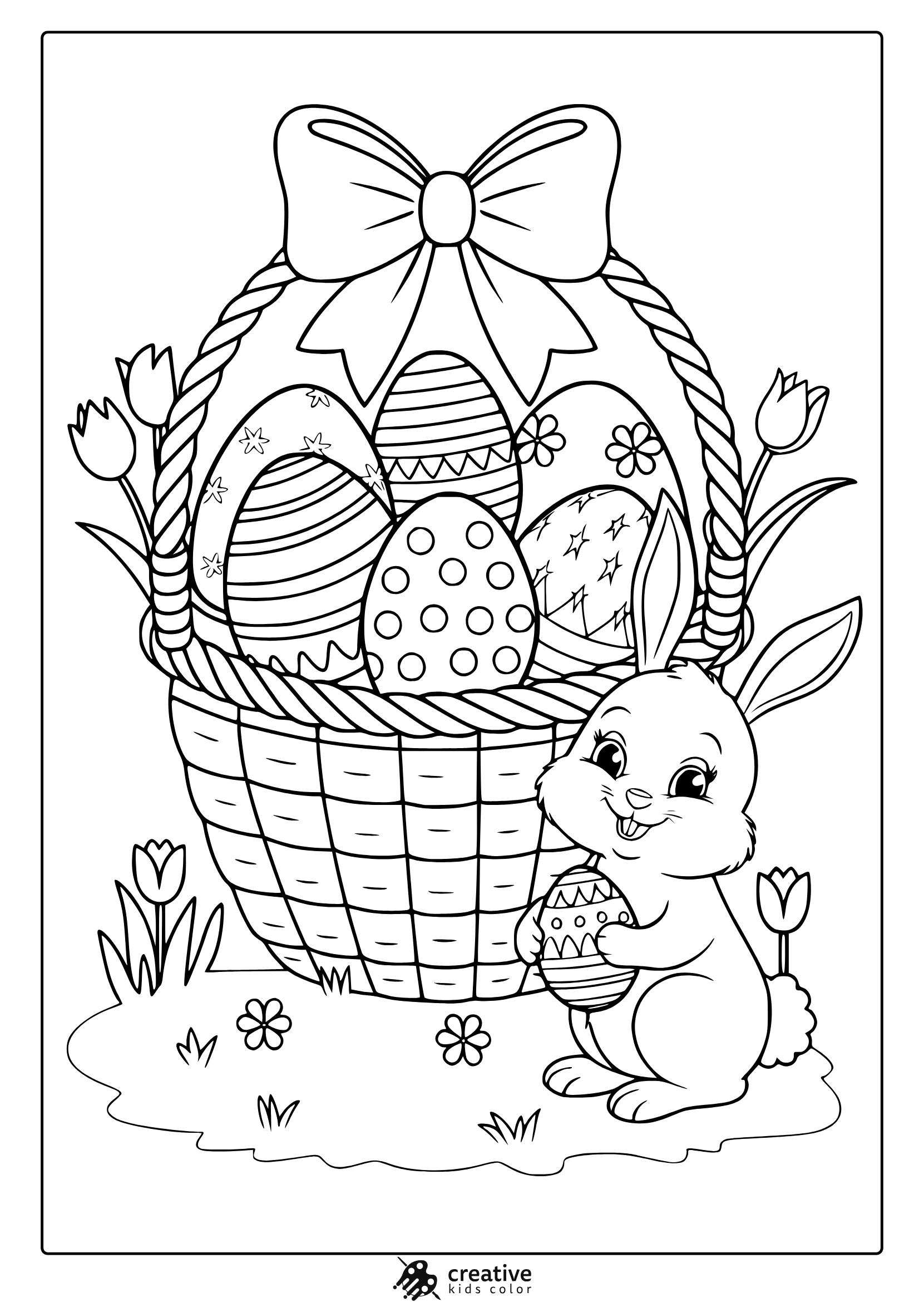 colored template printable easter eggs