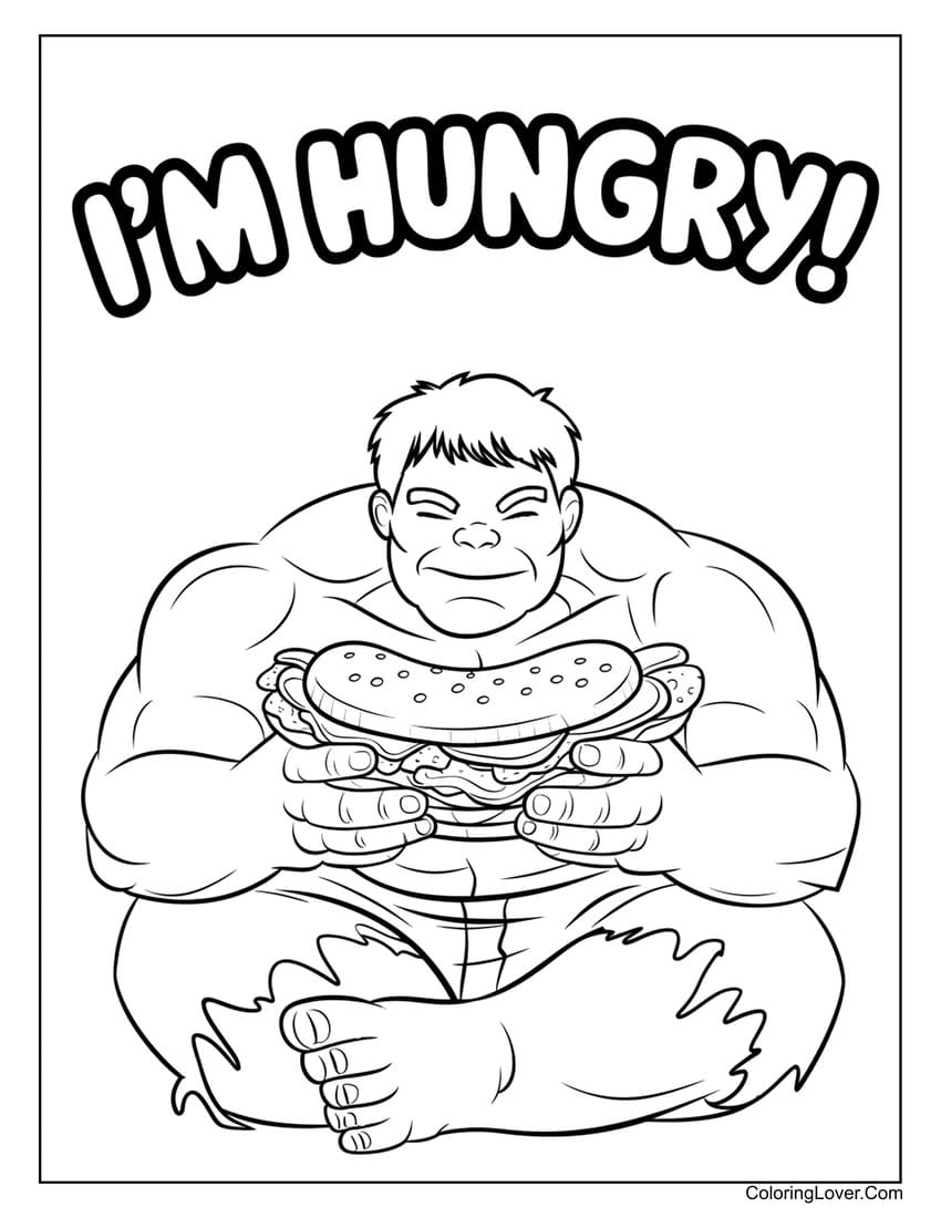 30 Hulk Coloring Pages Free Printables For All Ages 