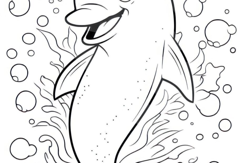 32 Dolphin Coloring Pages For Kids And Adults Our Mindful Life