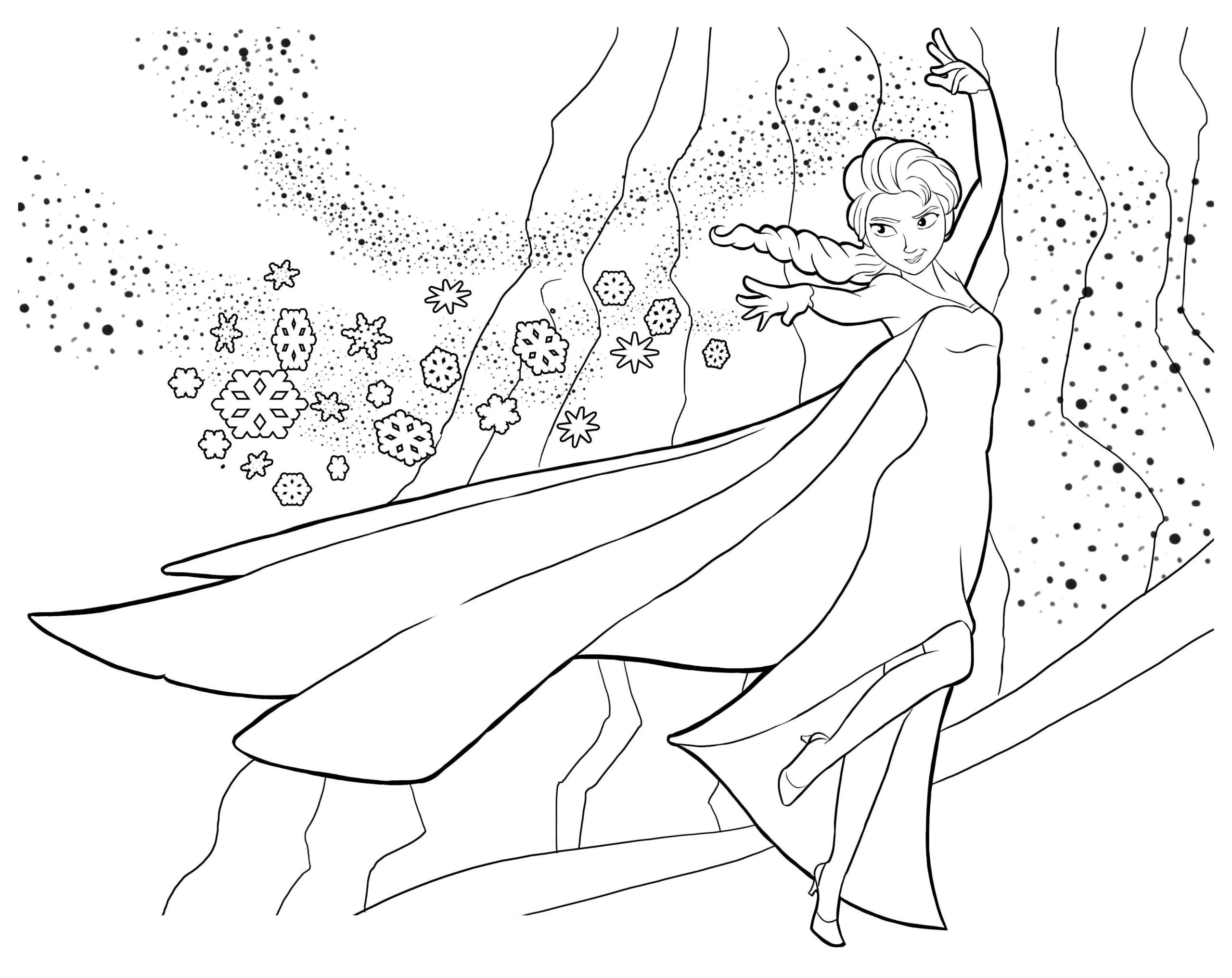 frozen coloring pages printable free