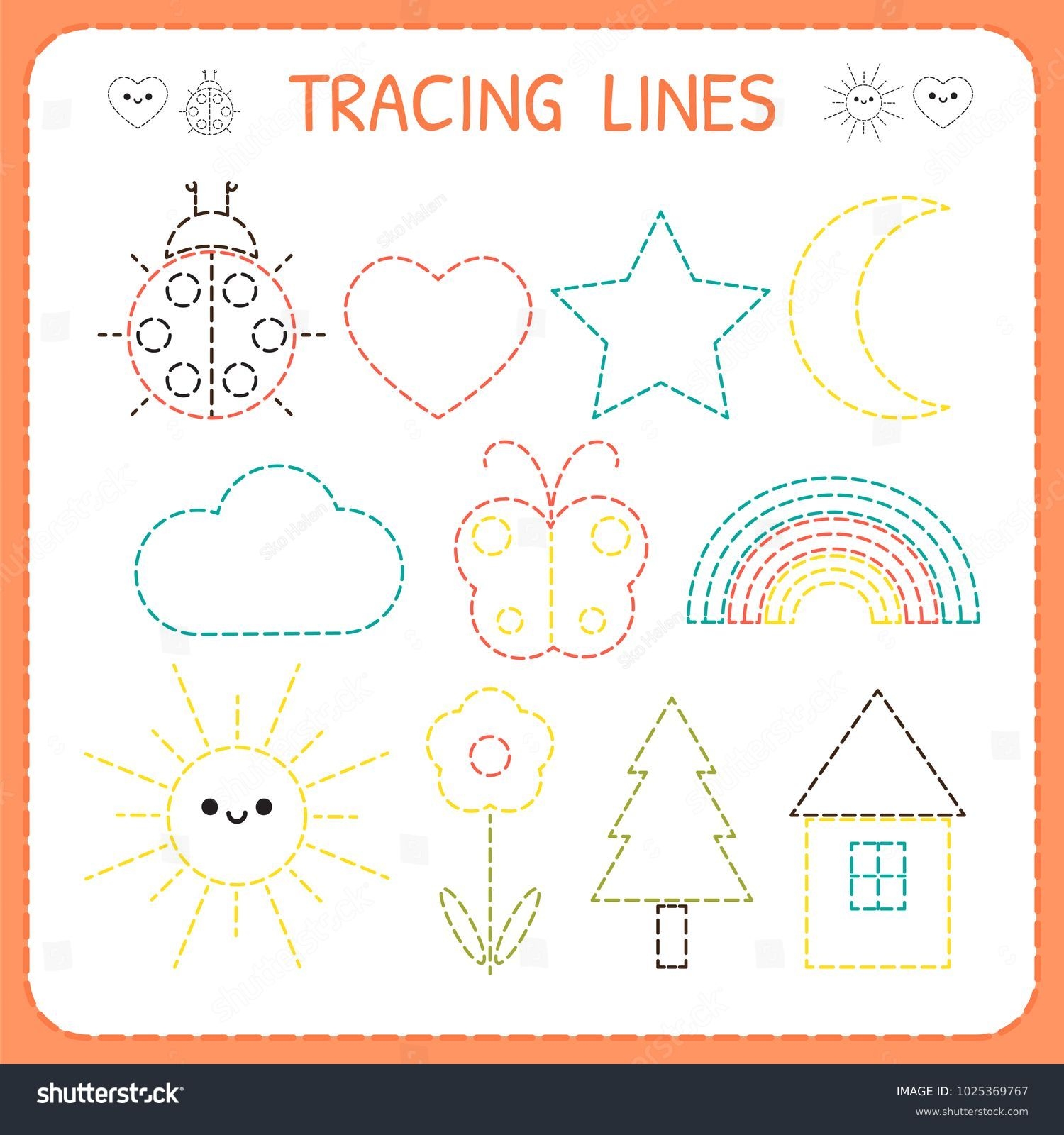 4 Thousand Worksheet Trace Shapes Color Royalty Free Images Stock Photos U0026 Pictures Shutterstock