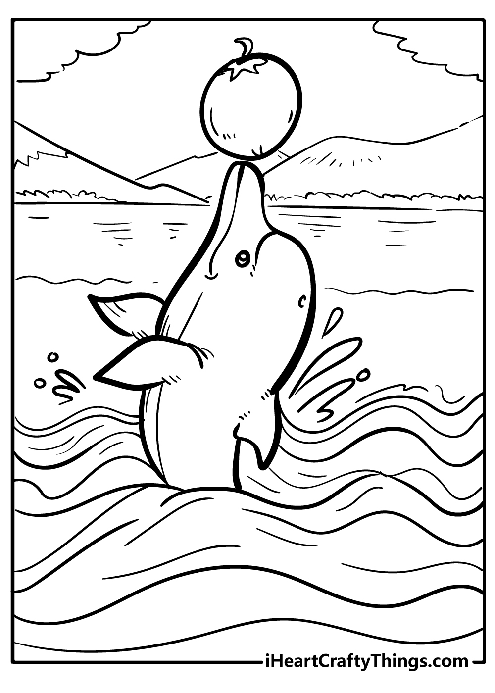free dolphin coloring pictures