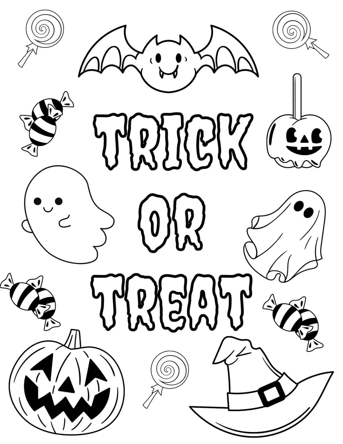 halloween coloring pages printable free