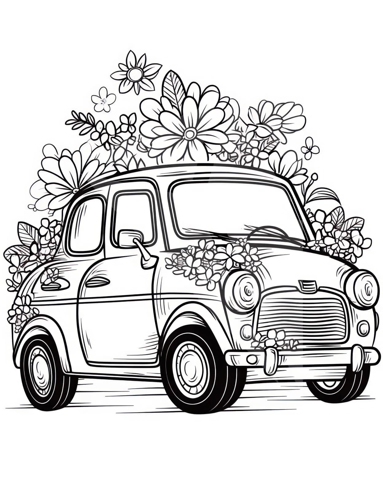 45 Car Coloring Pages For Adults And Kids Our Mindful Life
