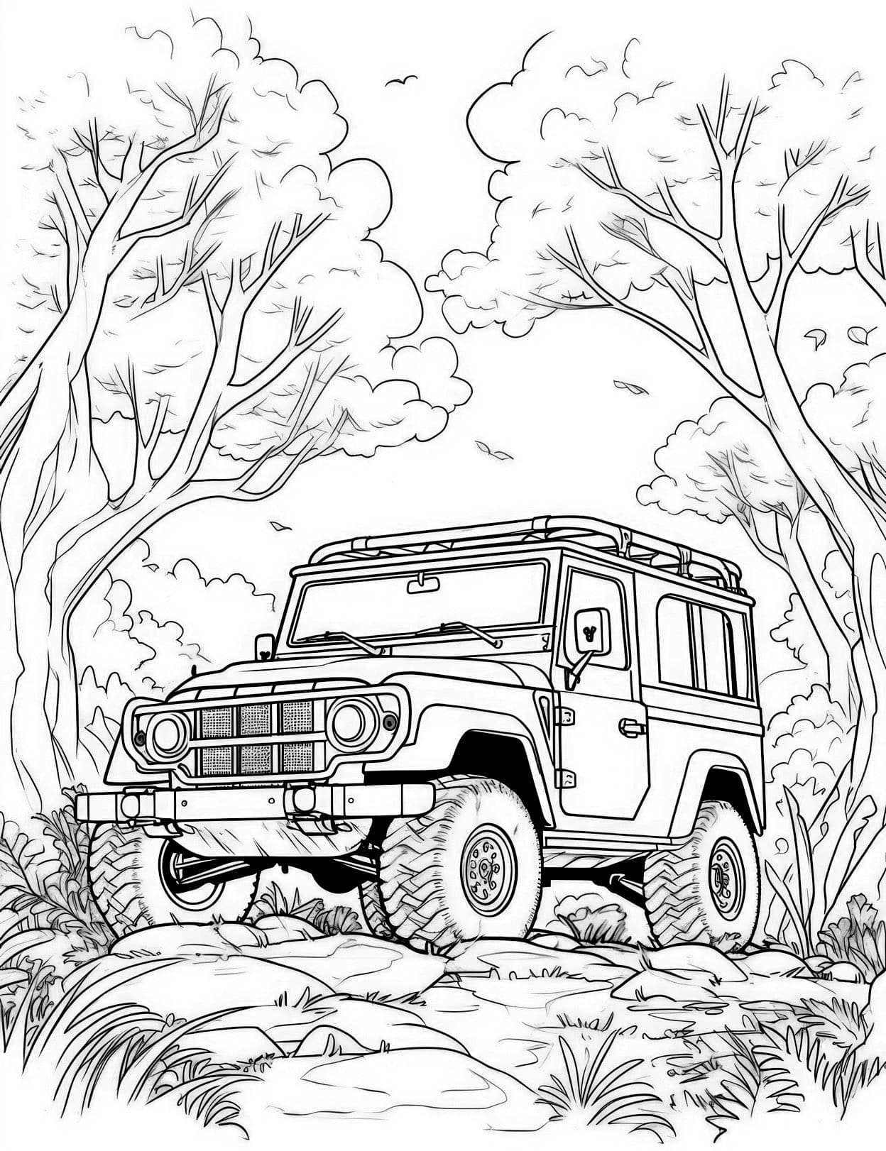 jeep pictures to color
