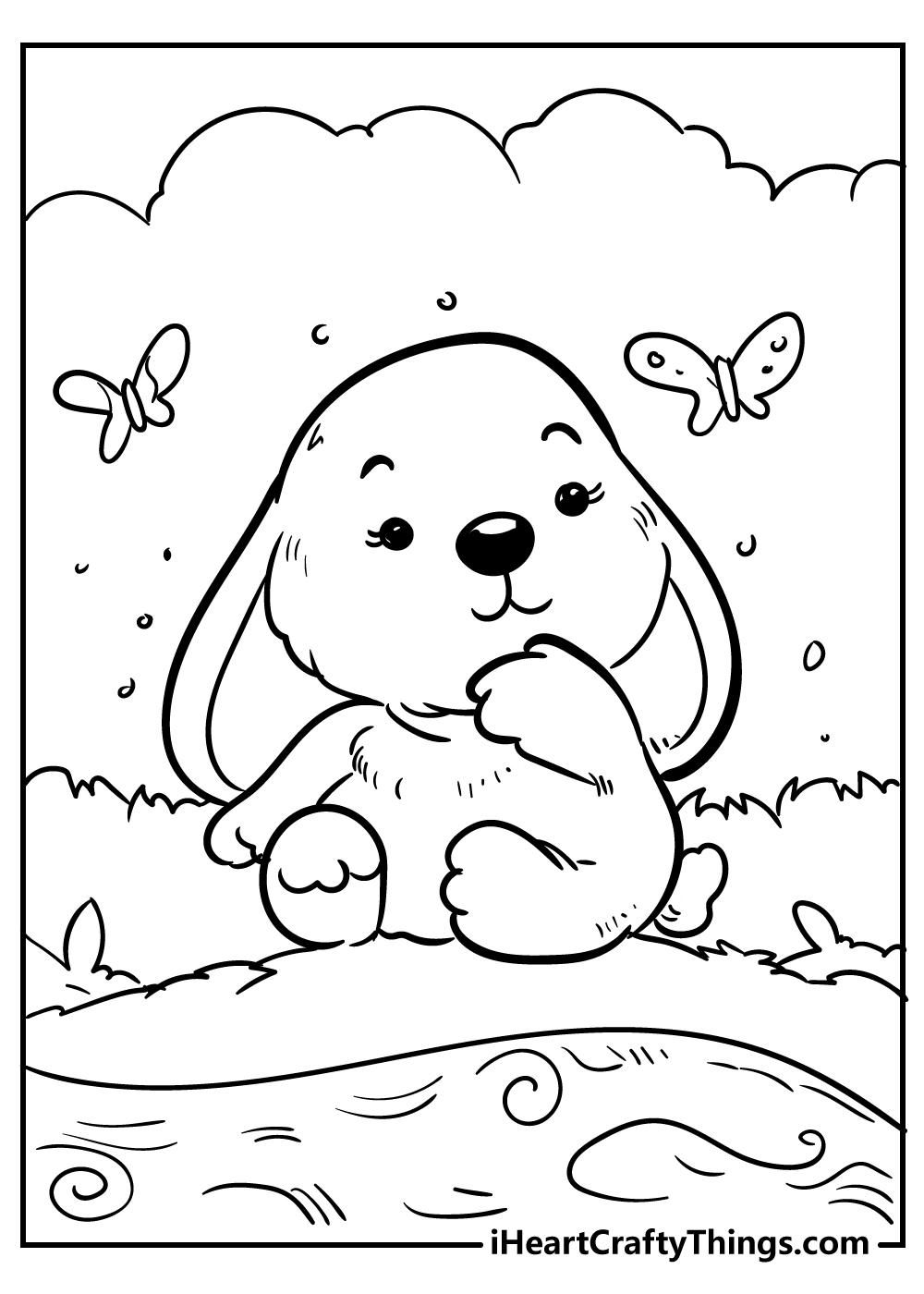 free cute animal coloring pages