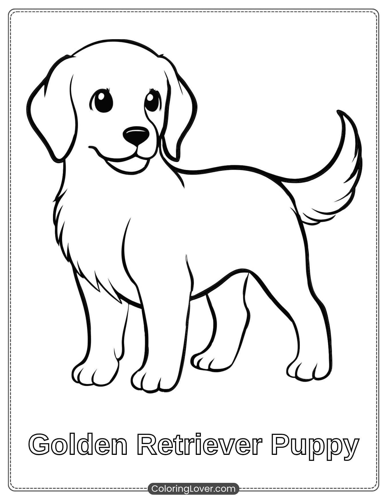 printable pictures of dogs to color
