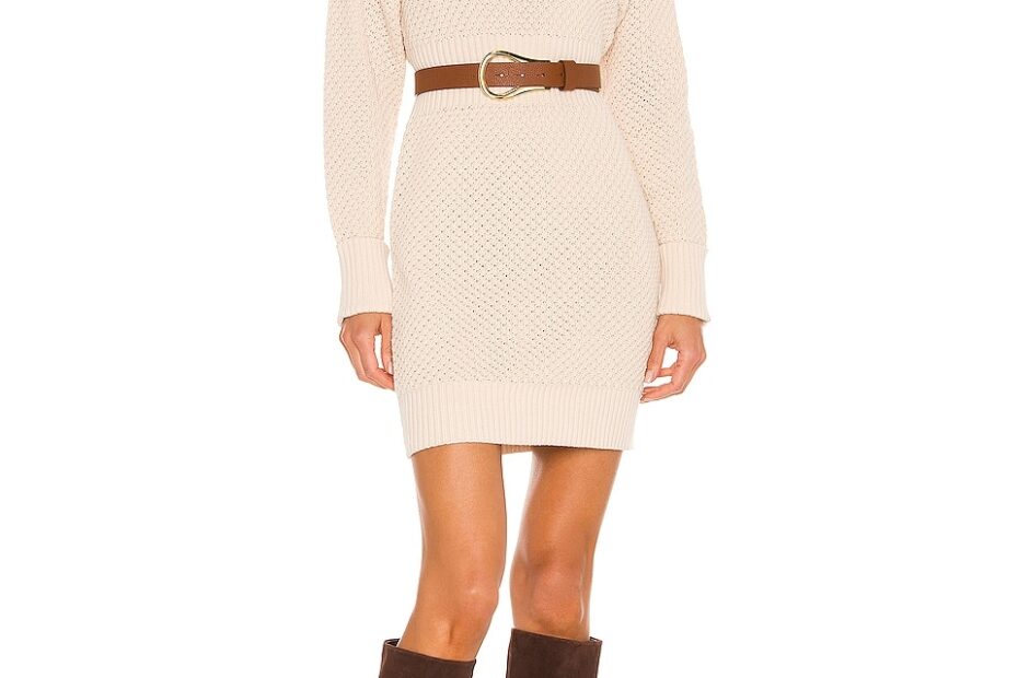 525 Sweater Dress In Cream REVOLVE