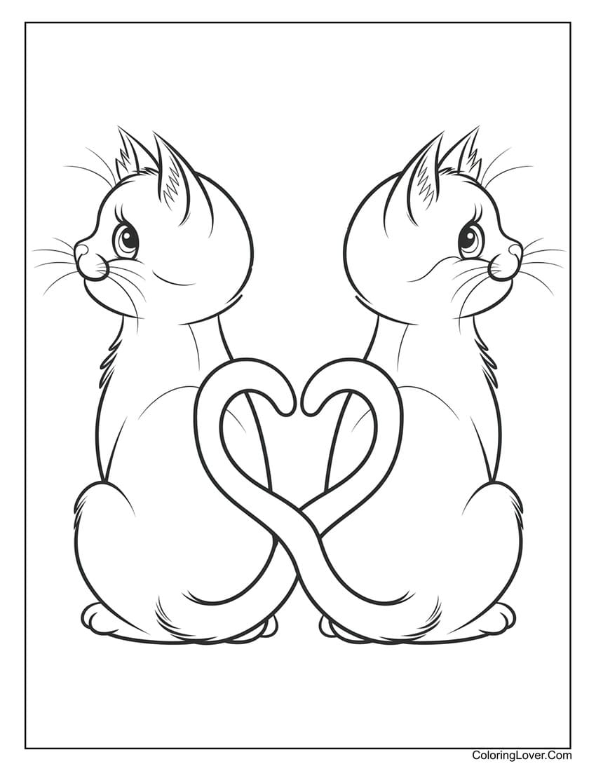 cute coloring pages cats