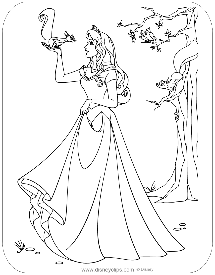 55 Sleeping Beauty Coloring Pages Disneyclips