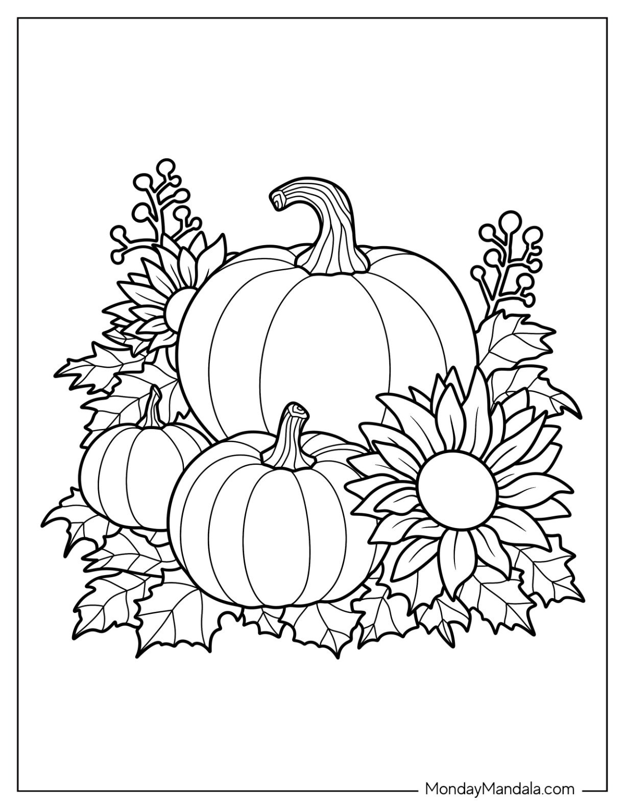 pictures of pumpkins to color
