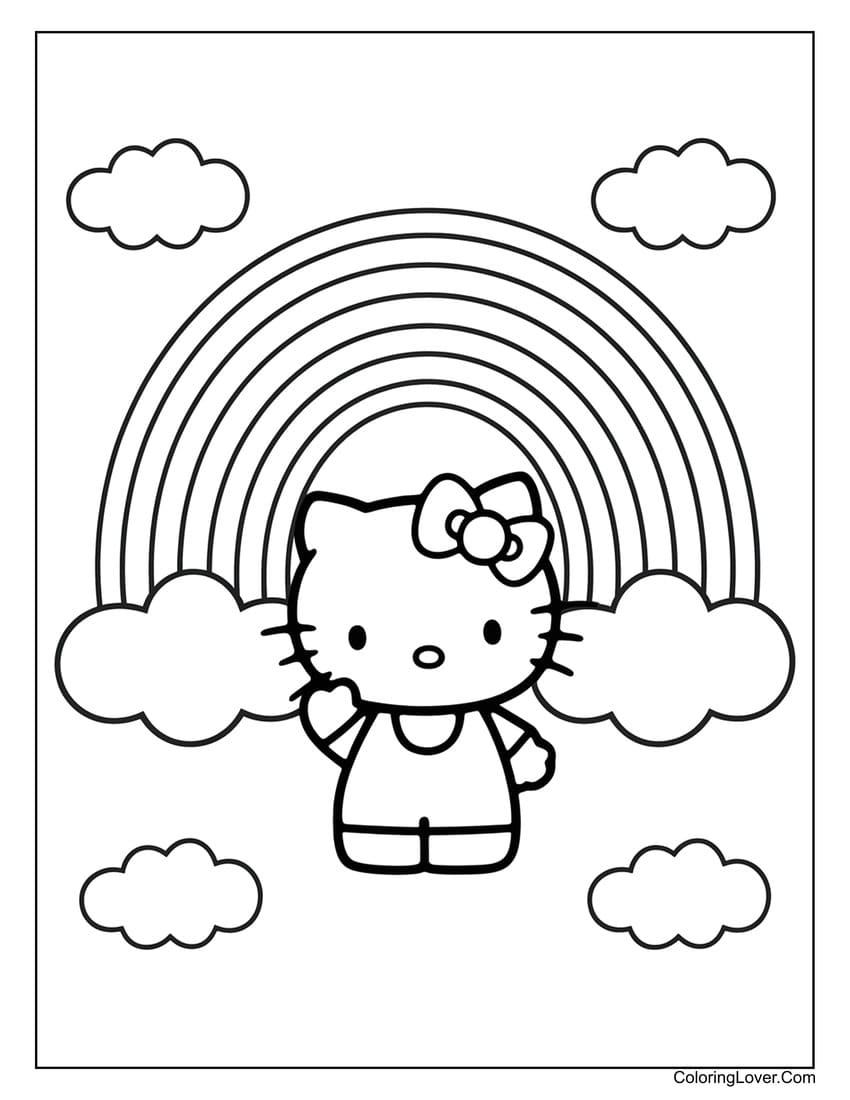 printable coloring pages hello kitty