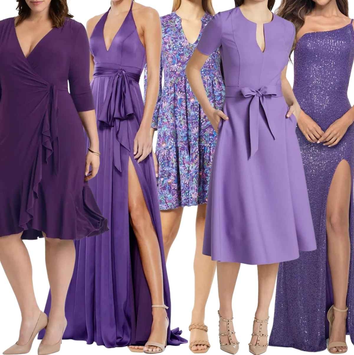 8 Best Color Shoes To Wear With A Purple Dress Outfit