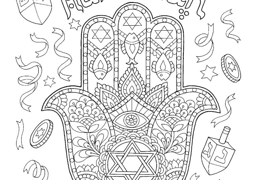 8 Free Hanukkah Coloring Pages Drawings