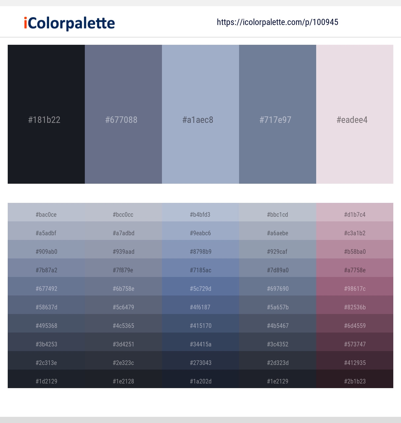 8 Latest Color Schemes With Shark And Slate Gray Color Tone Combinations 2025 IColorpalette