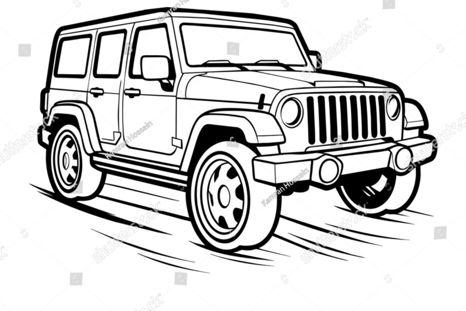 87 Jeep Coloring Page Royalty Free Images Stock Photos U0026 Pictures Shutterstock