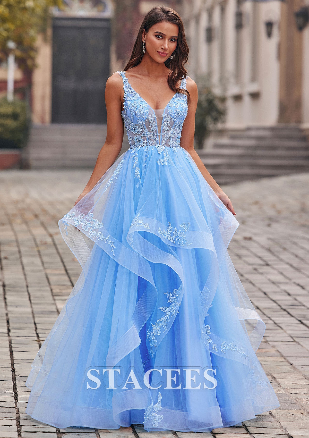 colorful prom dress