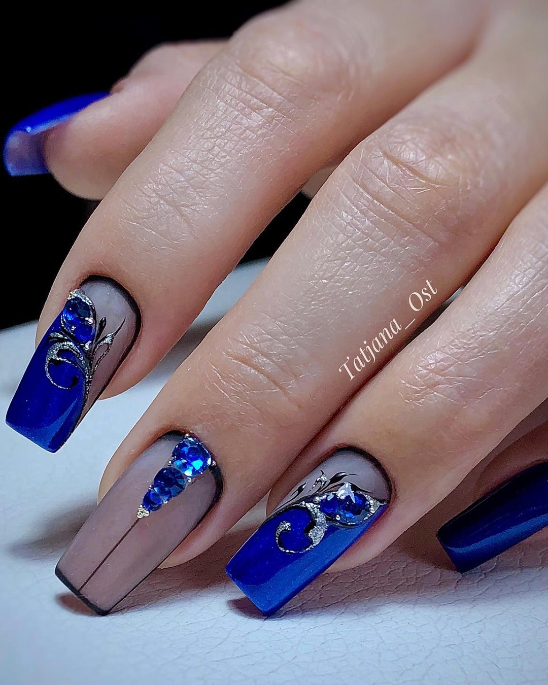 Acrylic Nails What Color Nails Go With Navy Blue Dress Blue Gel Polish 030 
