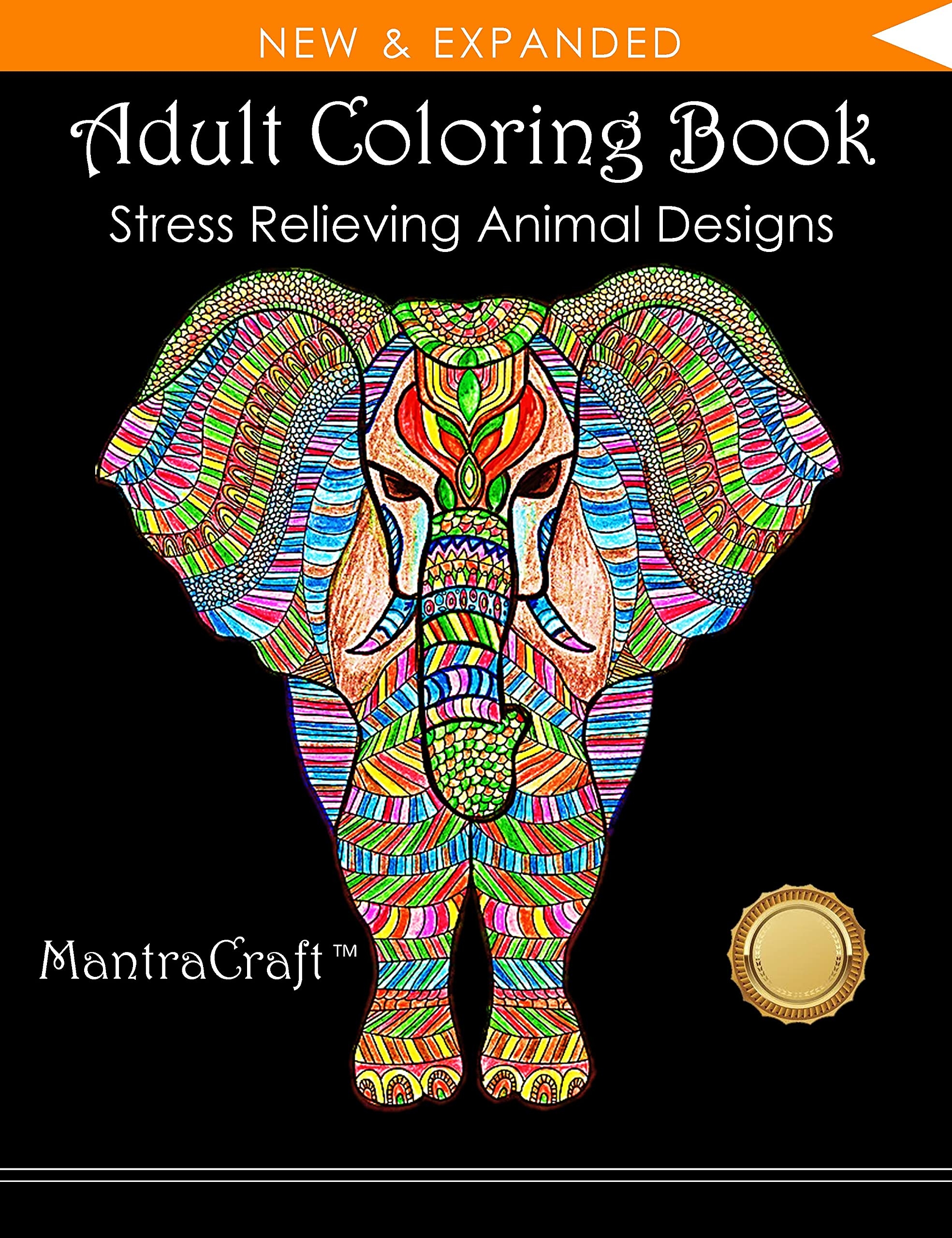 Adult Coloring Book Stress Relieving Animal Designs By MantraCraft Goodreads