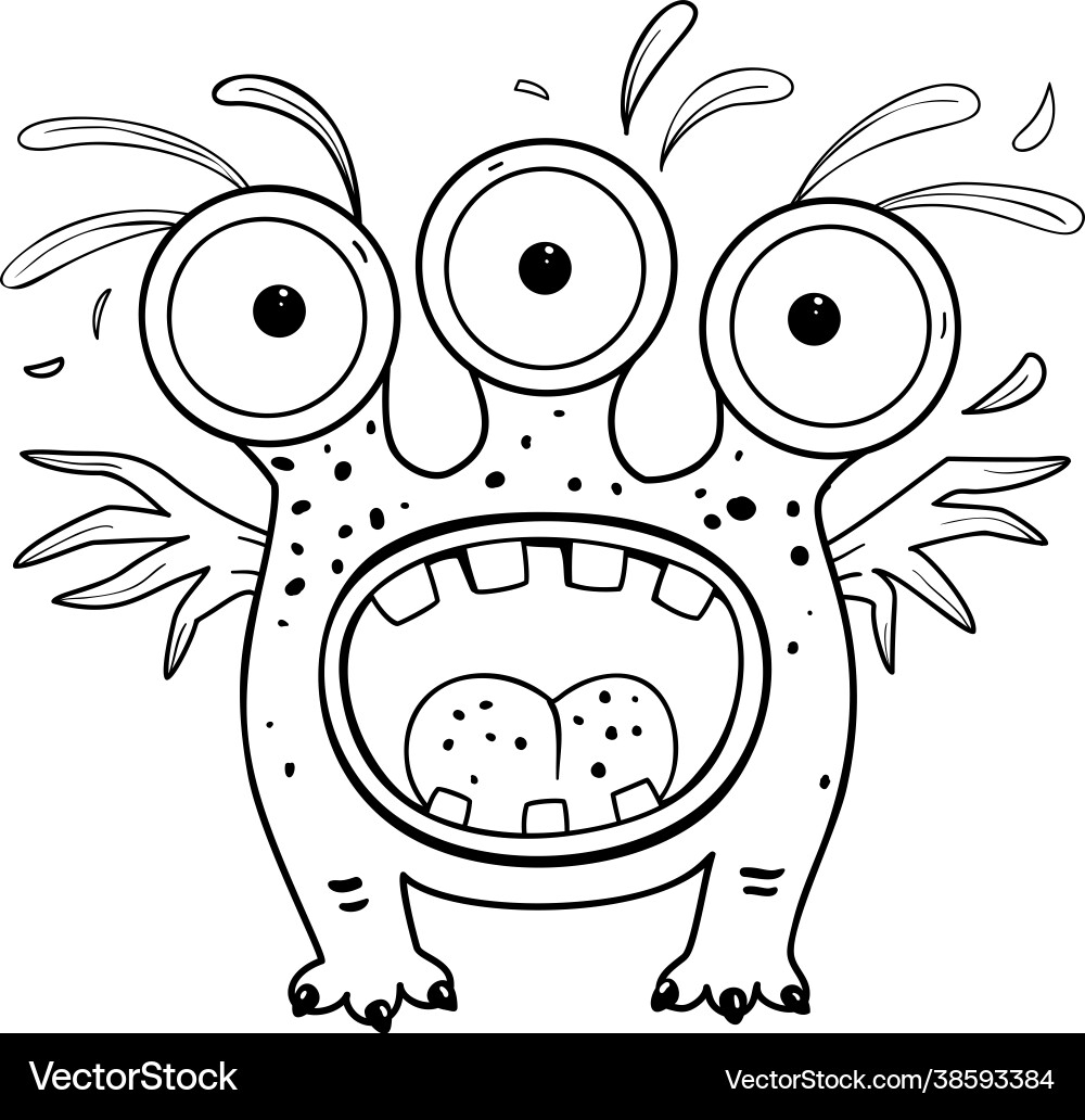 Alien Coloring Pages Vector Images over 1 200 