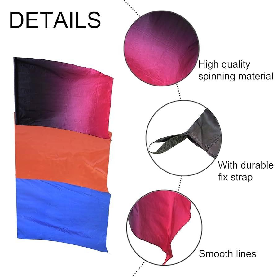 color guard flag spinning in a circle