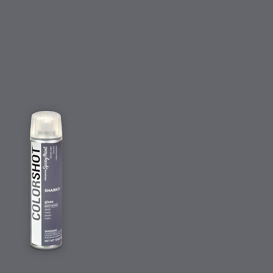 Amazon COLORSHOT Gloss Spray Paint Shark Dark Grey 10 Oz Tools U0026 Home Improvement