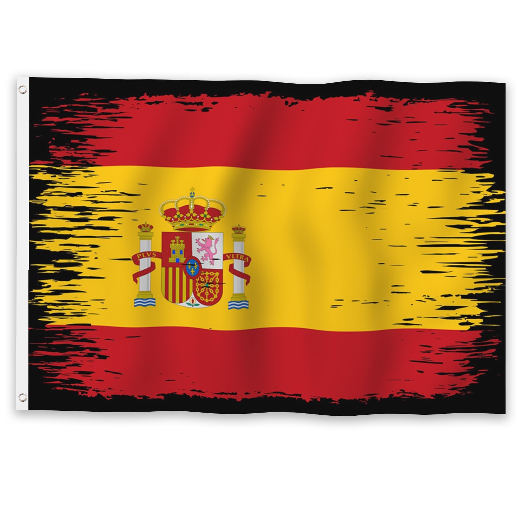 Amazon YongFoto Spain Flag 1x1 5ft 100 Polyester Vibrant Colors Spanish Flags For Outdoors Celebrations Home Garden Porch Decoration National 