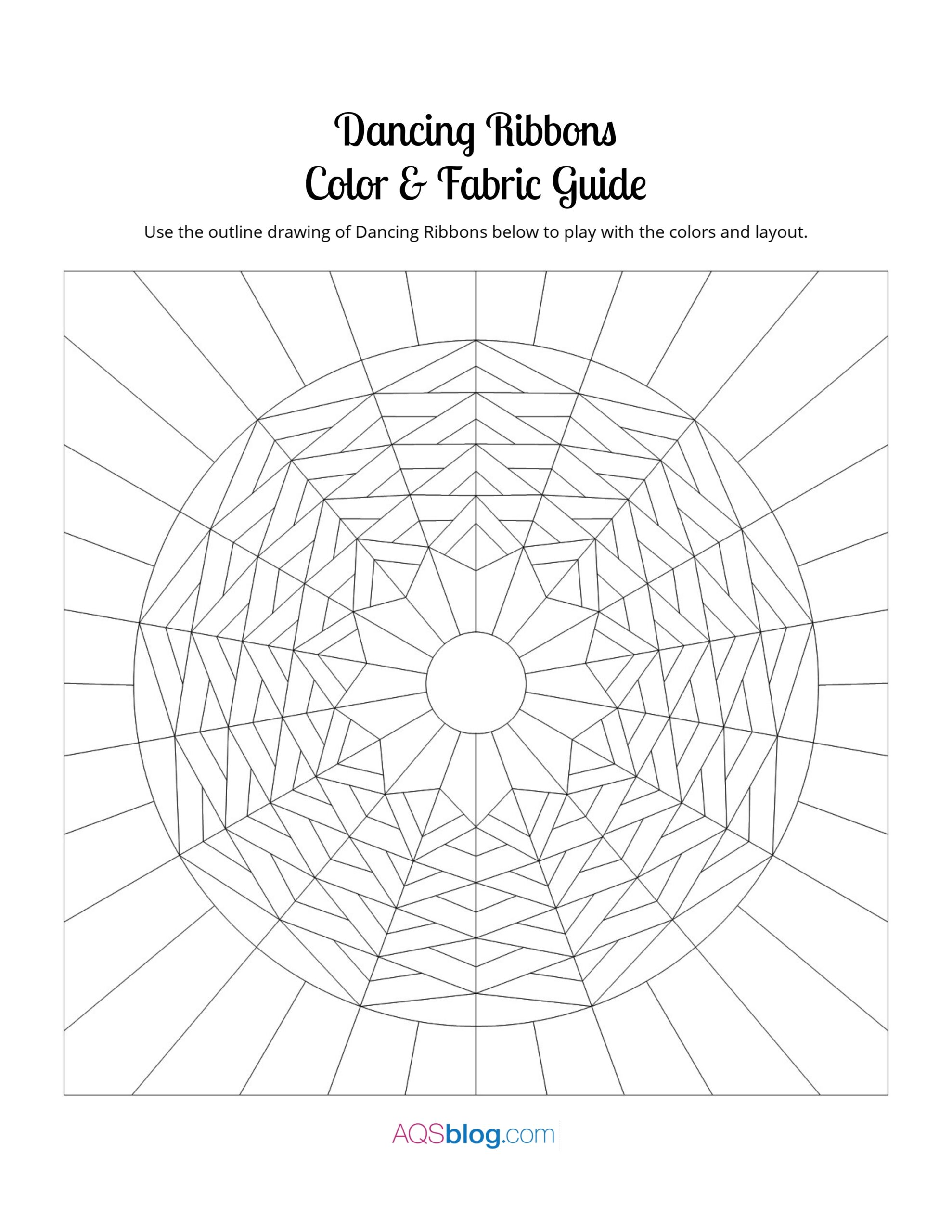 American Quilter s Society Dancing Ribbons Quilt Pattern By 
