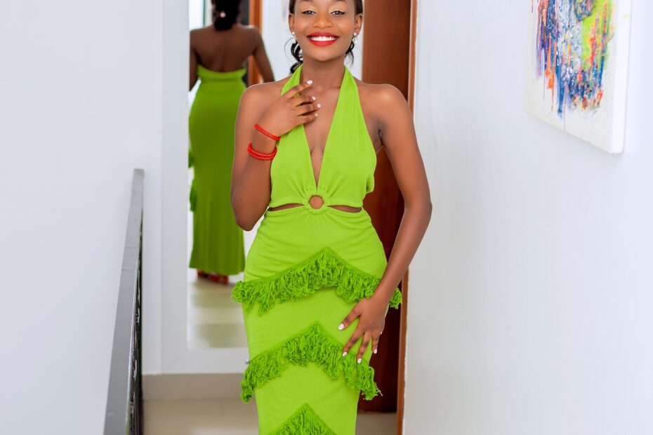 Apple Green Dress VOILA Elegance Online Class Women Shop