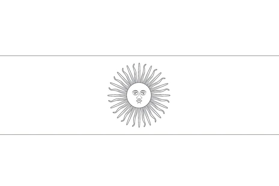 Argentina Flag Coloring Page Coloring Pages Mimi Panda