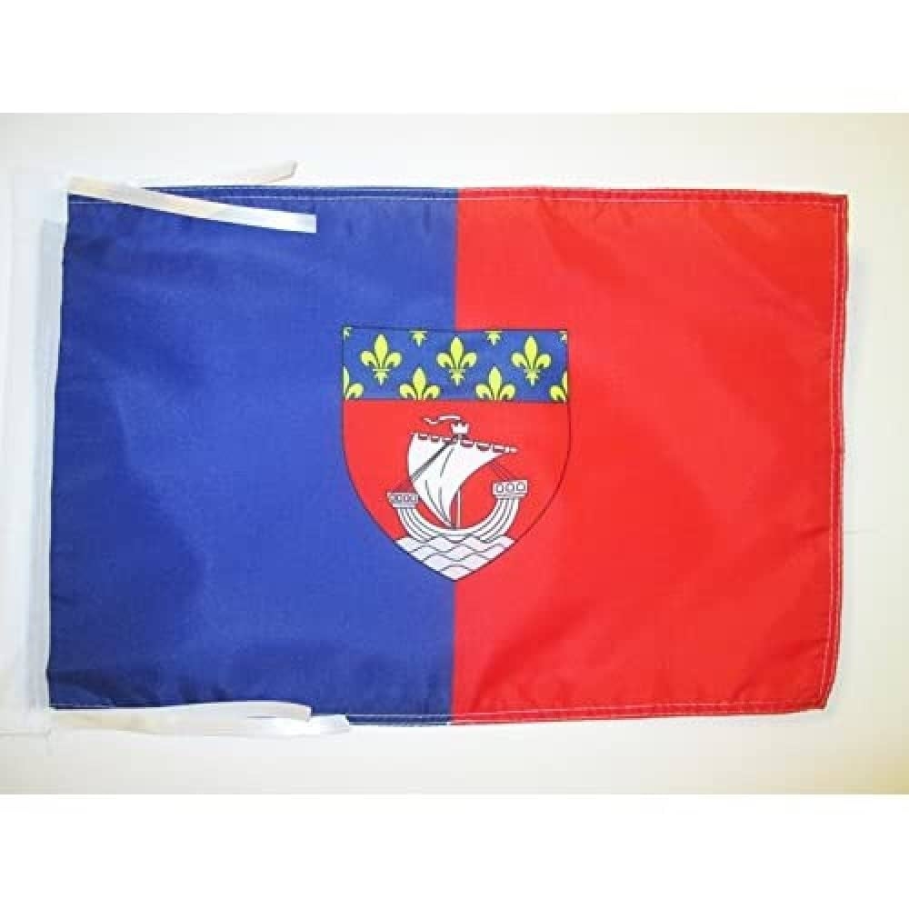 AZ FLAG Department Of Paris Flag 18 X 12 100 Polyester Paris Small Banner With Two Cords Fade Resistant Vivid Colors 18x12 In 45x30 Cm Amazon co uk