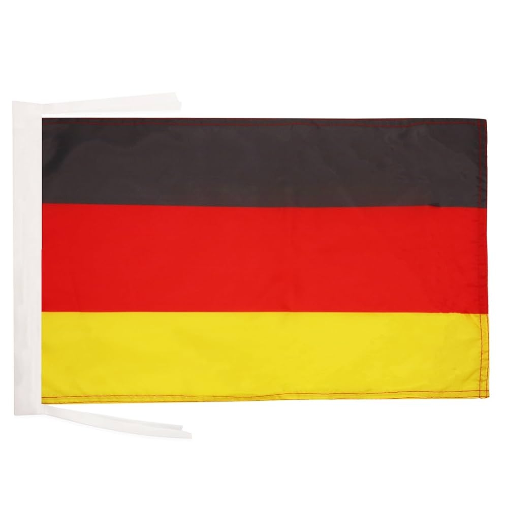 AZ FLAG Germany Flag 18 X 12 100 Polyester German Small Banner With Two Cords Fade Resistant Vivid Colors 18x12 In 45x30 Cm Amazon co uk Garden