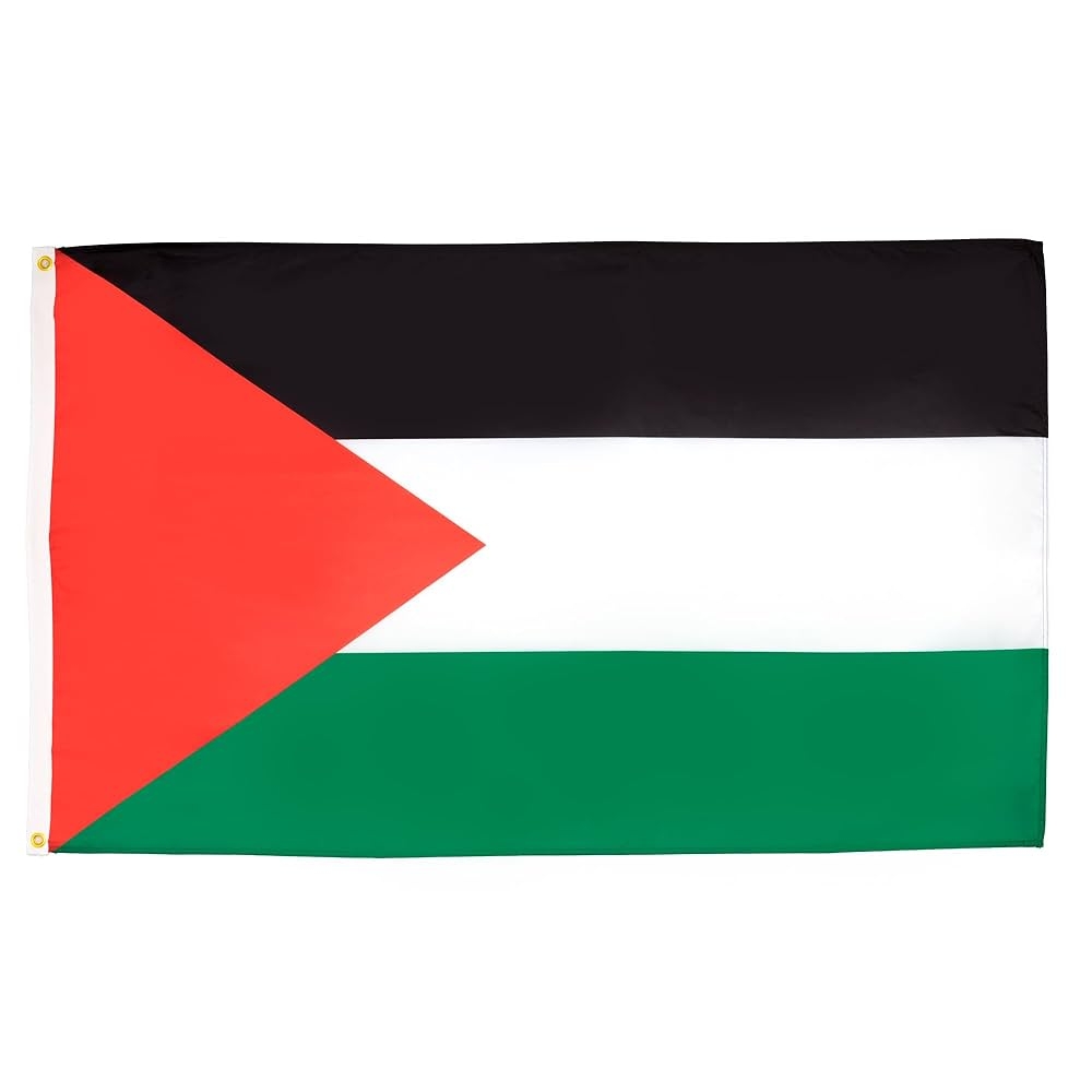 AZ FLAG Palestine Flag 3x5 Ft Light Polyester Palestinian Banner With Two Brass Eyelets Fade Resistant Vivid Colors 3 X 5 Feet 150x90 