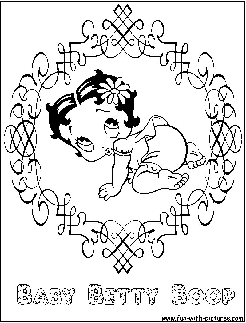 coloring pictures of betty boop