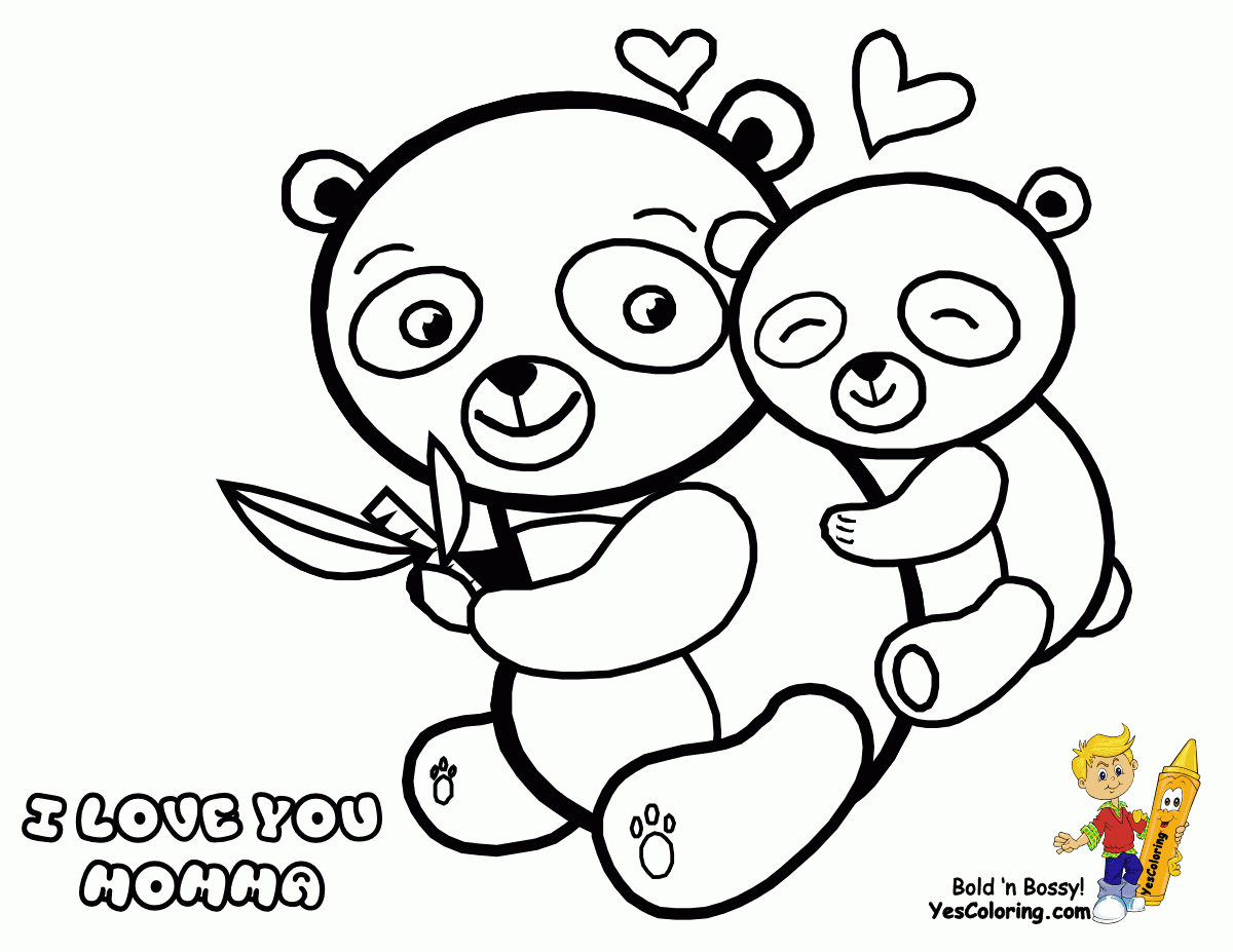 free printable panda coloring pages