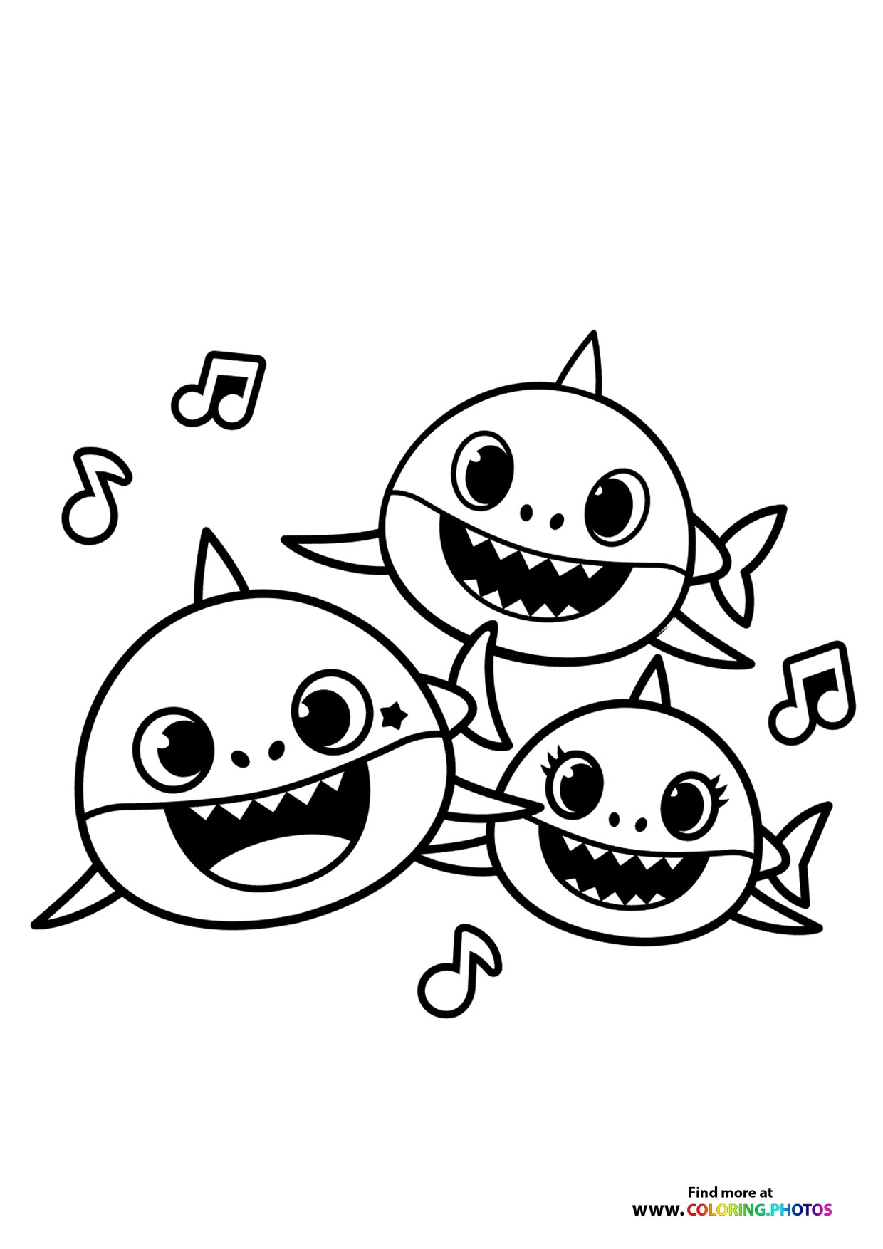 baby shark coloring