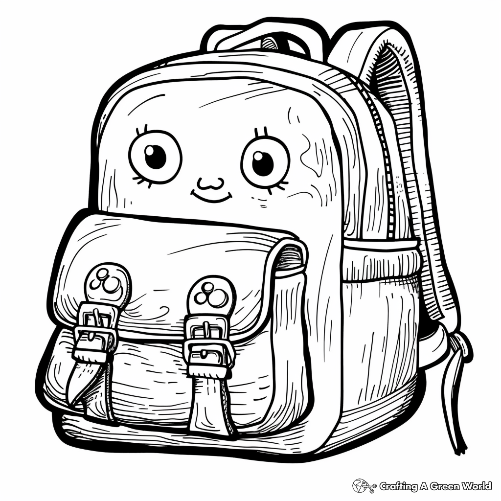 Backpack Coloring Pages Free U0026 Printable 
