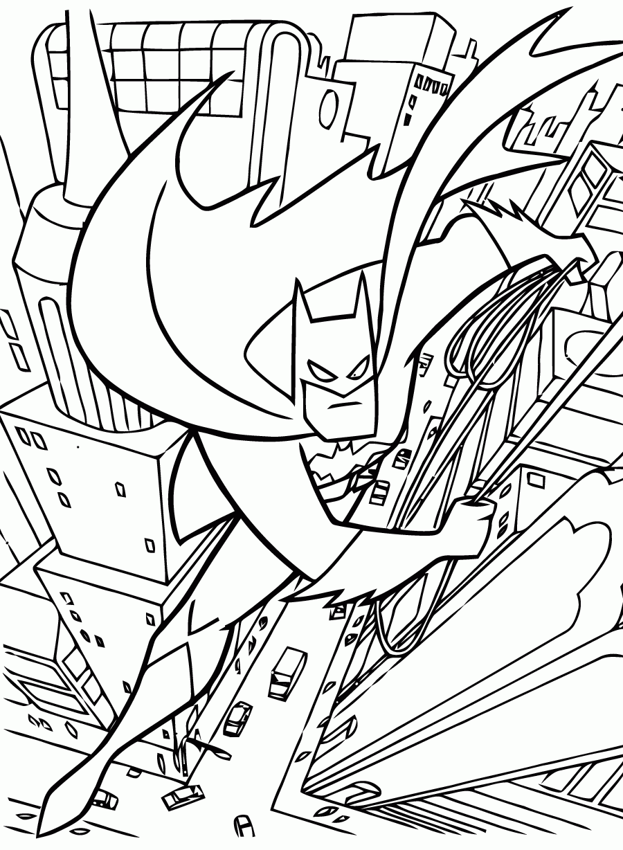 printable coloring pages batman