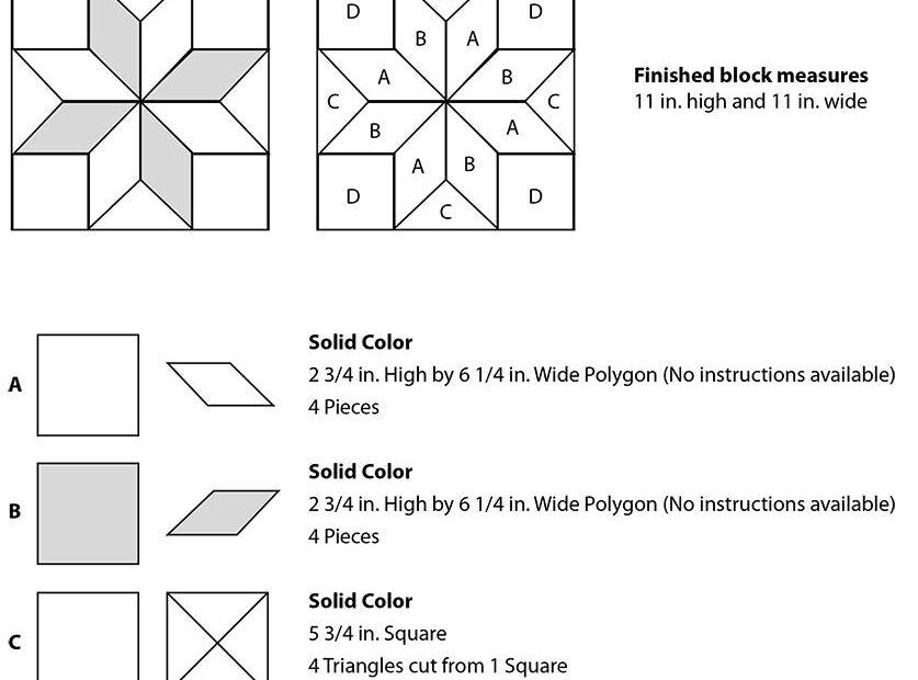 Beginner Eight Point Star Quilt Block Guide Free PDF By Edyta