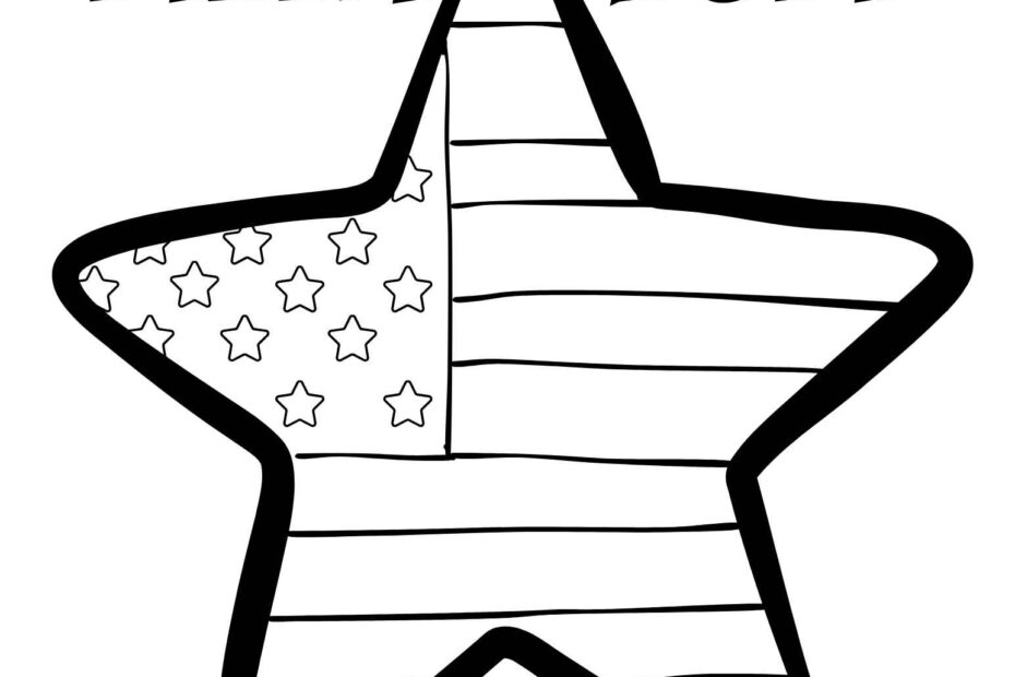 Best 10 American Flag Coloring Pages Little Sprout