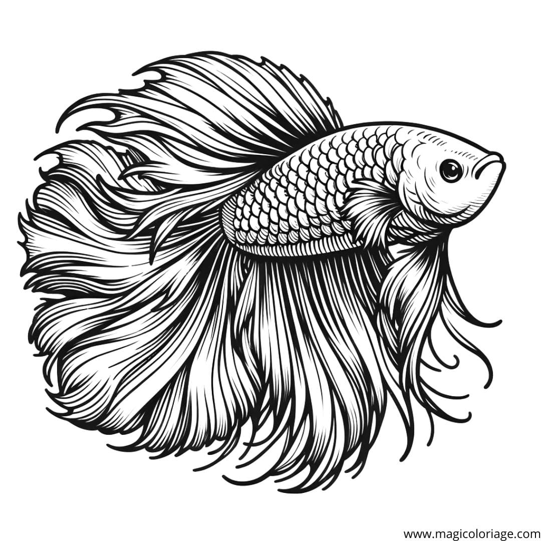 printable coloring fish