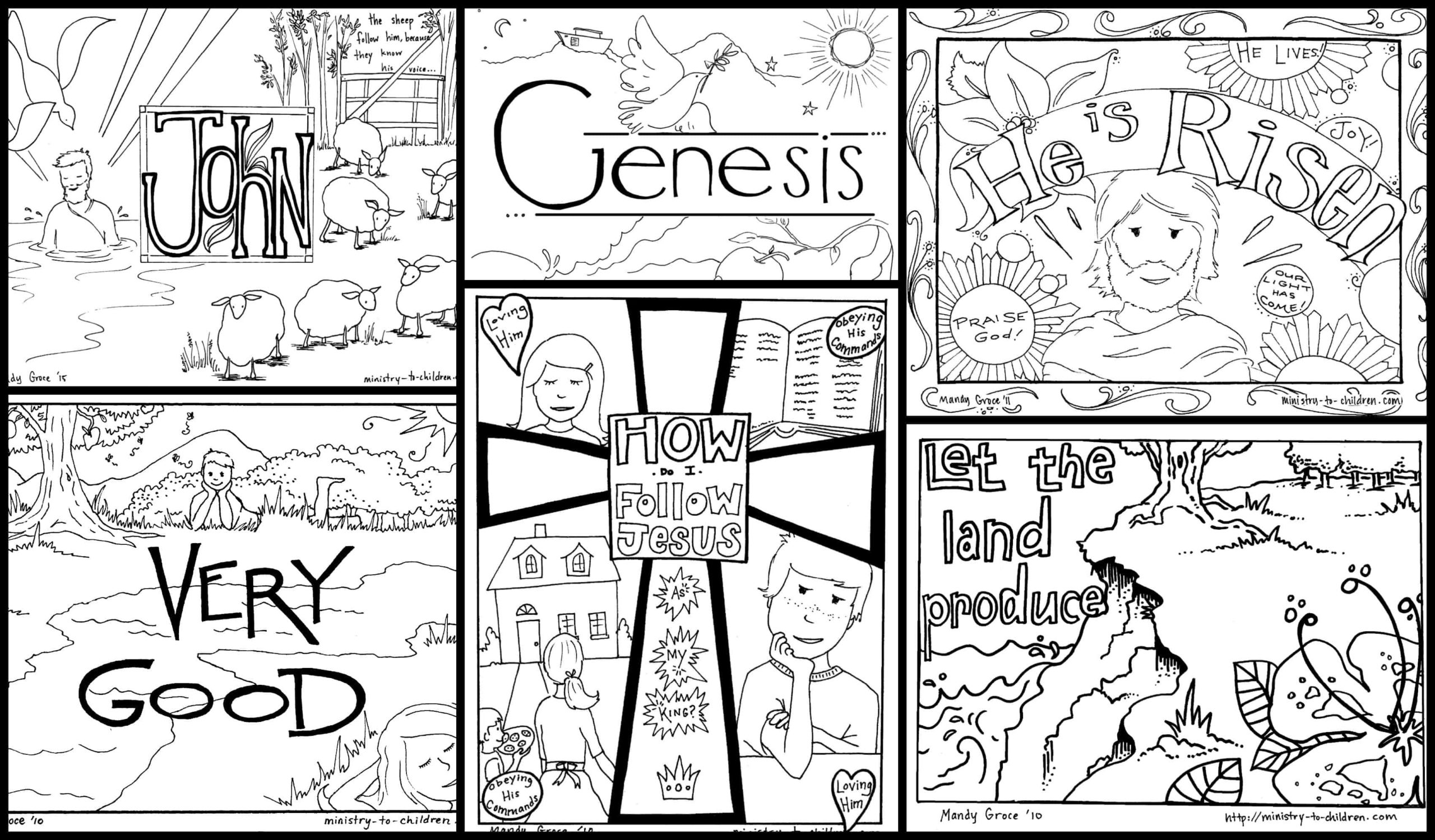 free christian pictures to color