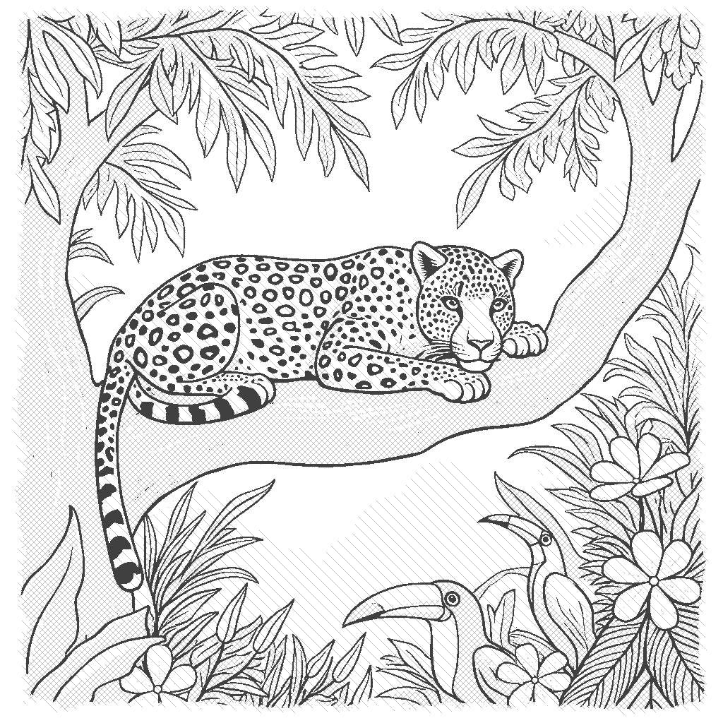 Big Cats Coloring Pages ColorAI me