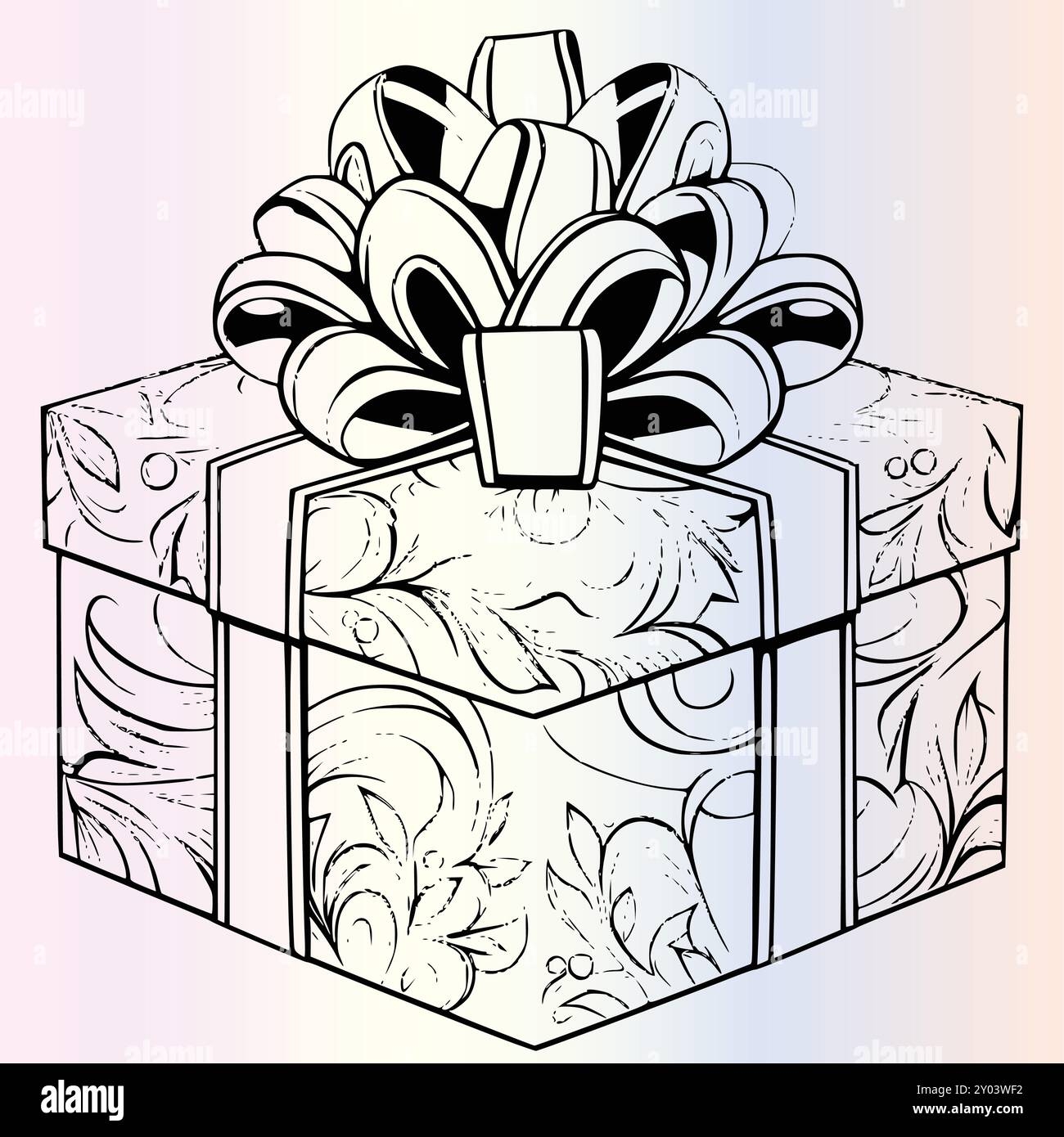 Birthday Gift Coloring Page Hi res Stock Photography And Images Page 2 Alamy