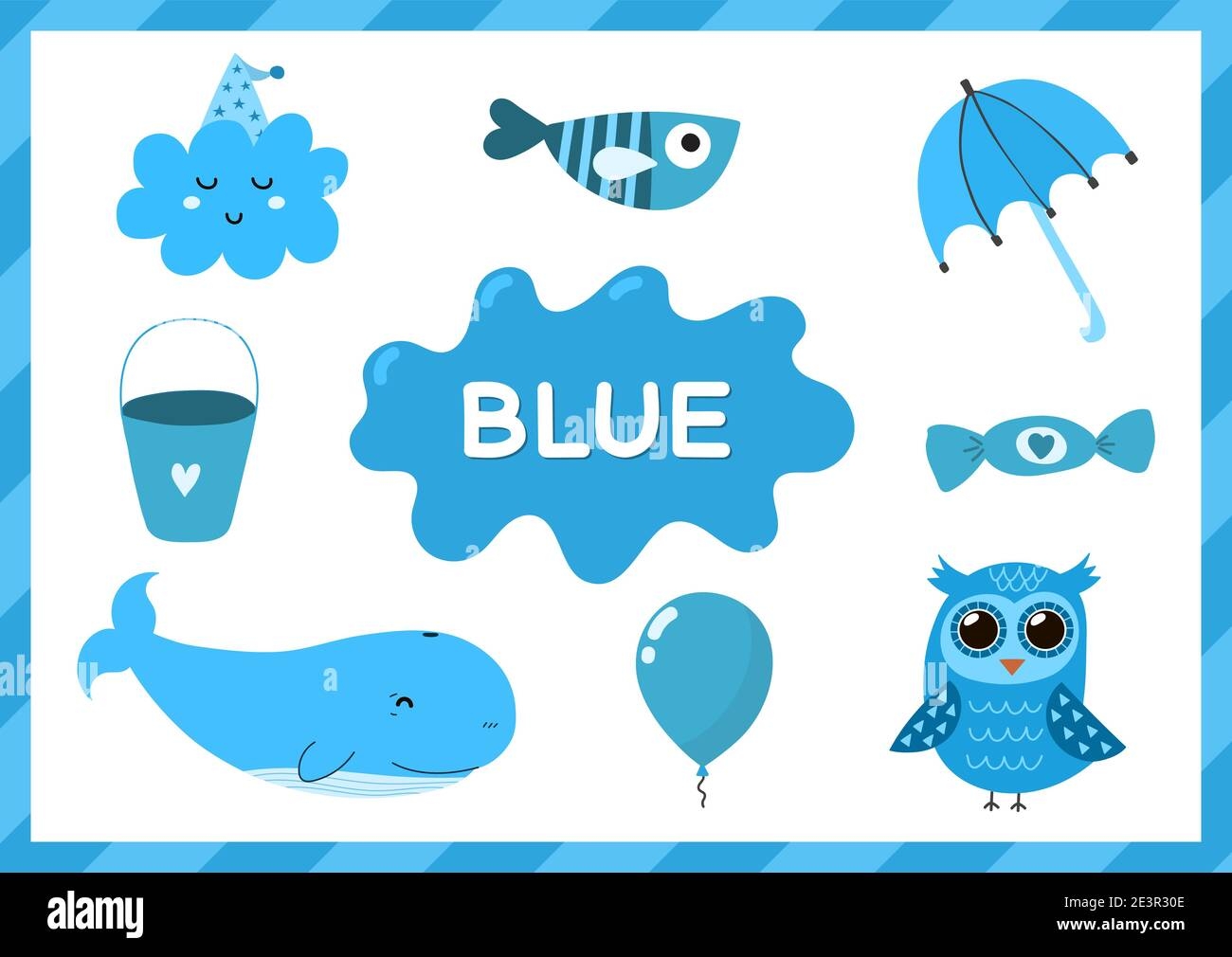 color blue worksheet