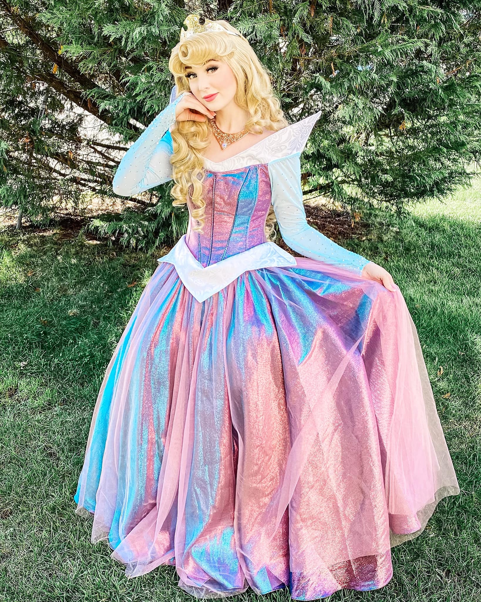 Blue Pink Sleeping Beauty Molly Nguyen Design