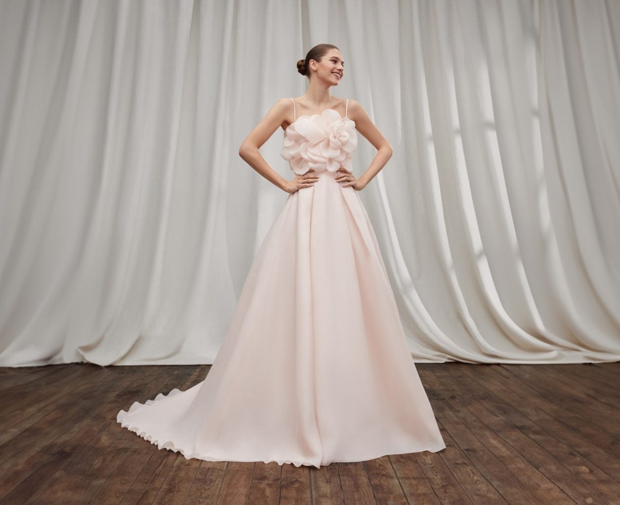 blush color dresses